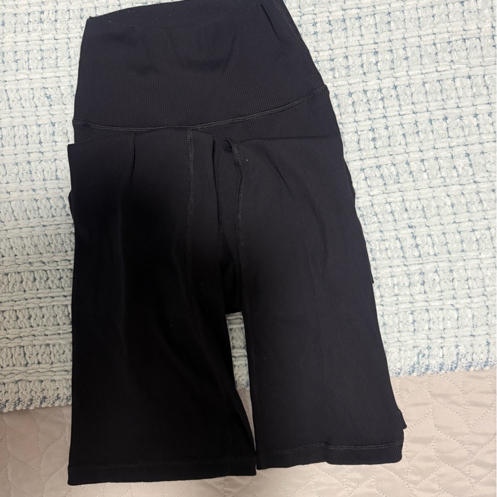 aerie ribbed flare leggings !